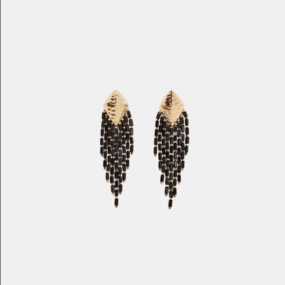 Zara Accessories - Zara black and gold earrings